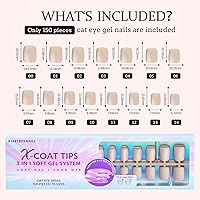 BTArtboxnails Cat Eye XCoat Tips Aurora Short Square — image 6