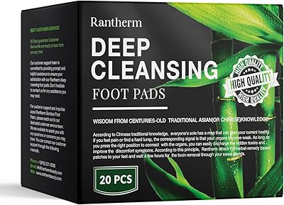 Rantherm Bamboo Wood Vinegar Ginger Foot Pads - 20 Packs