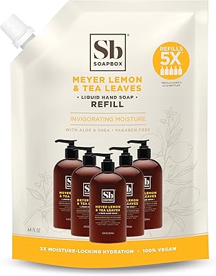 Soapbox Liquid Hand Soap Refill Meyer Lemon & Tea Leaves 64oz