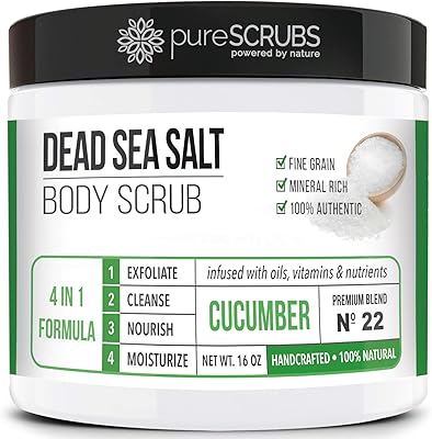 pureSCRUBS Premium Cucumber Body Scrub Set - 16oz