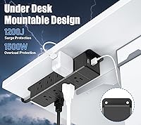 ANNQUAN 45W USB-C Fast Charging Under Desk Power Strip — image 4