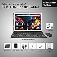 TOOTON 10.1-inch Android Tablet with Keyboard, 128GB Storage, Octa-Core Processor — image 7