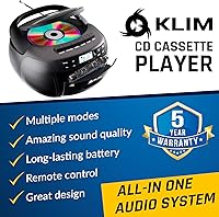 KLIM Boombox CD Player & Cassette Tape Player — image 2