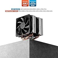 upHere D6SEK CPU Air Cooler with 6 Heat Pipes and Dual 120mm Fans — image 5