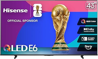 Hisense 43E6QF 43-inch QLED 4K Smart Fire TV