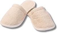 Eco Bath London Natural Toweling Slippers - Organic Cotton, Size S (6-7 Women/5-6 Men) — image 1