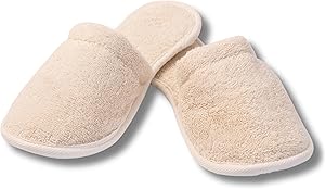 Eco Bath London Natural Toweling Slippers - Organic Cotton, Size S (6-7 Women/5-6 Men) Review