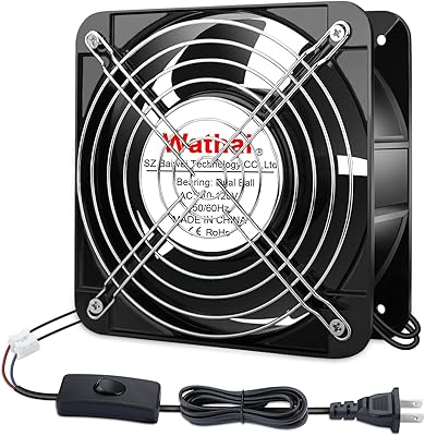 Wathai AC High Airflow Fan 15050 6-inch 120V