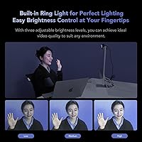 NUROUM V32AFL 4K Webcam with Ring Light — image 7