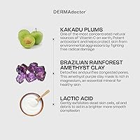 DERMAdoctor Clay Face Mask with Bentonite & Kaolin Clay + Vitamin C - 1.69 oz — image 2