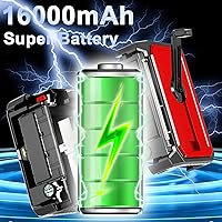 ZZMICHP 16000mAh Hand Crank Emergency Weather Radio — image 3