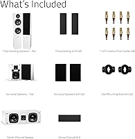 Fluance Elite SXHTBWH 5.0 Channel Speaker System — image 9