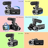 Rawiemy Video Camera Camcorder FHD 1080P 36MP — image 5