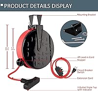 Ultra Explorer 30 Ft Retractable Extension Cord Reel — image 3