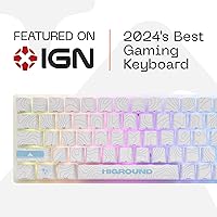 Higround Basecamp 65% Mechanical Gaming Keyboard SKYSTONE - White Flame Switch — image 2