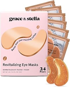 grace & stella Caffeine Under Eye Patches - Bronze, 24 Pairs Review