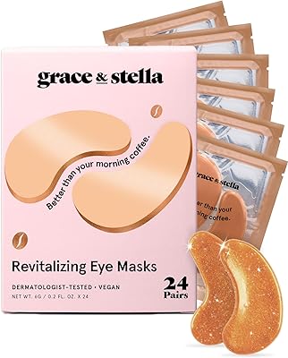 grace & stella Caffeine Under Eye Patches - Bronze, 24 Pairs
