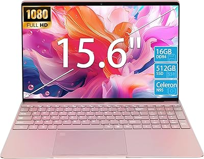 KurieTim N95 15.6″ Laptop, 16GB RAM, 512GB SSD
