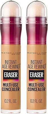 Maybelline Instant Age Rewind Eraser Concealer, Caramel, 0.2 Fl Oz (Pack of 2)