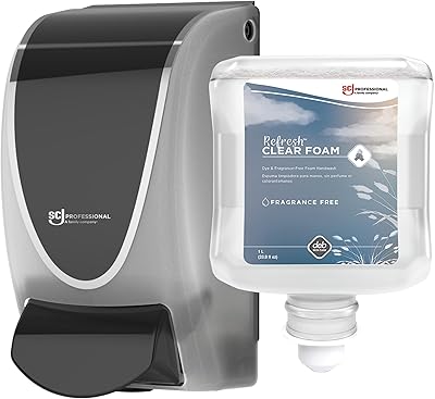 SC Johnson Professional Clear FOAM Dispenser and Refill Starter Kit, 1L