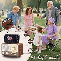 Caulikine ZS-02 Retro Bluetooth Radio — image 3