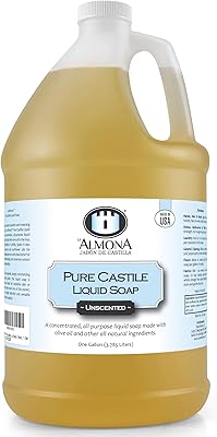 La Almona Pure Castile Liquid Soap Unscented 1 Gallon