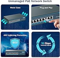 YuanLey 8 Port Gigabit PoE Switch 120W — image 5