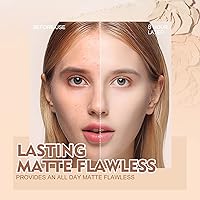 SACE LADY Face Makeup Set, Flawless Matte Foundation & Oil Control Pressed Powder — image 9