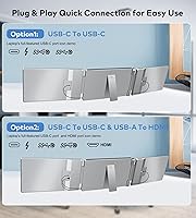 FOPO 14″ Triple Monitor Laptop Screen Extender S7 — image 5