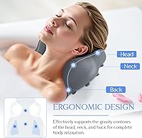 kixcvdm Silicone Bath Pillow, Gray — image 3