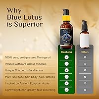 ZP.TECH Pure Organic Moringa Oil with Blue Lotus Flower 2oz — image 7