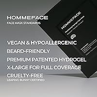 HommeFace Men’s Revitalizing Hydrogel Facial Mask Set (5ct) — image 7