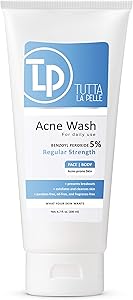 Tutta La Pelle Benzoyl Peroxide 5% Wash Acne Treatment 6.7 oz