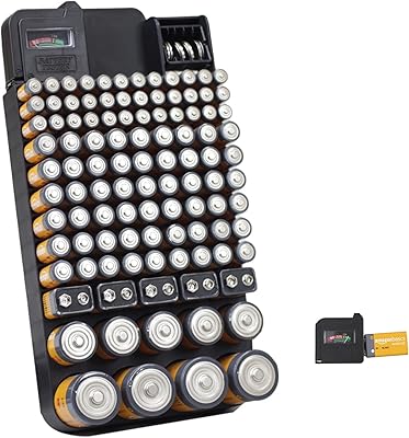 Bee Neat Battery Organizer and Storage Case with Tester