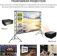 Lejiada 150" Portable Projector Screen with Stand — image 6