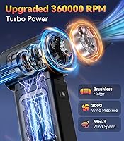 YUHUO Compressed Air Duster 360000 RPM Electric Air Duster — image 2