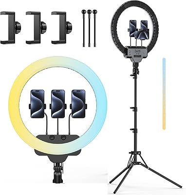 Zecti 18″ Ring Light Kit with 82″ Stand