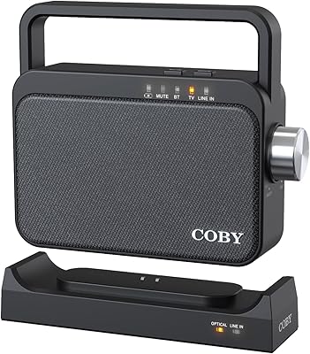Coby CSTV130 Wireless Hearing Amplifier and TV Audio Speaker