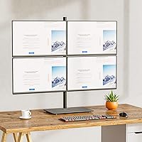 WALI GMF004 Freestanding Quad Monitor Mount for 17-27 Inch Screens — image 8