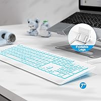 SABLUTE Large Print Backlit Keyboard KB113 — image 3