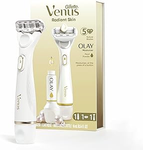 Gillette Venus Radiant Skin Moisturizing Women’s Razor with Olay Moisturizer Dispenser Review