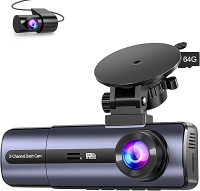 Tuisau J10 3-Channel 4K Dash Cam
