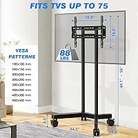 Rfiver Rolling TV Stand MT2006-X for 32-70 Inch TVs — image 2