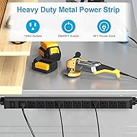 HHSOET 360° Rotating 12 Outlet Power Strip — image 7