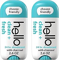 hello Clean and Fresh Aluminum Free Deodorant with Charcoal, 2.6oz (2-Pack) — image 9
