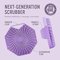 Sud Scrub Antimicrobial Silicone Body Scrubber, Purple — image 5