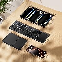 Kidopire Foldable Bluetooth Keyboard with Touchpad — image 7