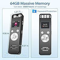 Synowell ZD43B 64GB Digital Voice Recorder — image 7