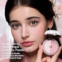 Flower Knows Butterfly Cloud Collar Rouge Box Highlighting & Blush Duo, 01 Rouge Snow — image 2