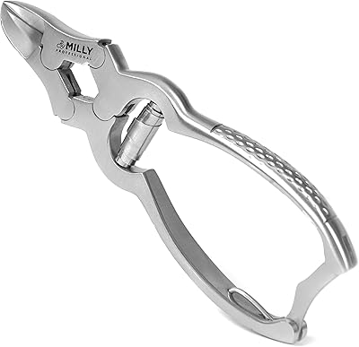 By MILLY High Carbon Steel Professional Nail Clippers for Seniors & Podiatrist Toenail Clippers